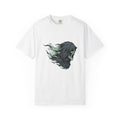 Skeleton Skull T-Shirt Halloween Scary Gift Women Gothic T-Shirt Skull T-Shirt Horror Fan Dark T-Shirt Fright Graphic Hand Drawn Ripped Cloak