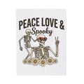 Bone Illustration Blanket Halloween Garden Gift Women Retro Blanket Skeleton Blanket Spooky Fan Vintage Blanket Yard Graphic Hand Drawn Flower