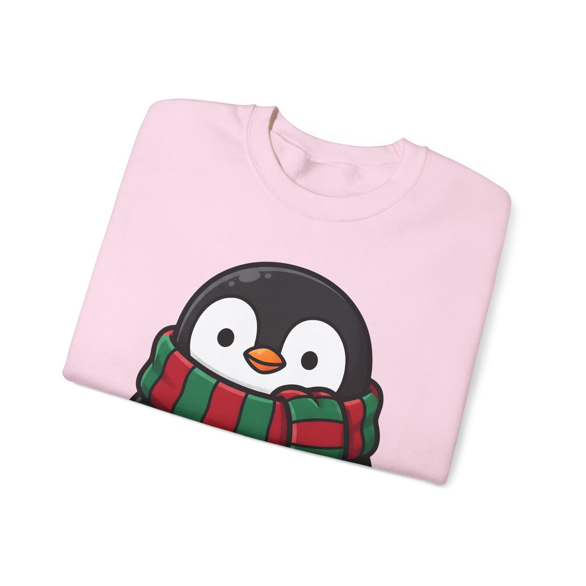 Penguin Clipart Sweatshirt Animals Festive Gift Women Kawaii Sweatshirt Pinguin Sweatshirt Wildlife Fan Cute Sweatshirt Holiday Graphic Comic Neck Wrap Sweatshirt