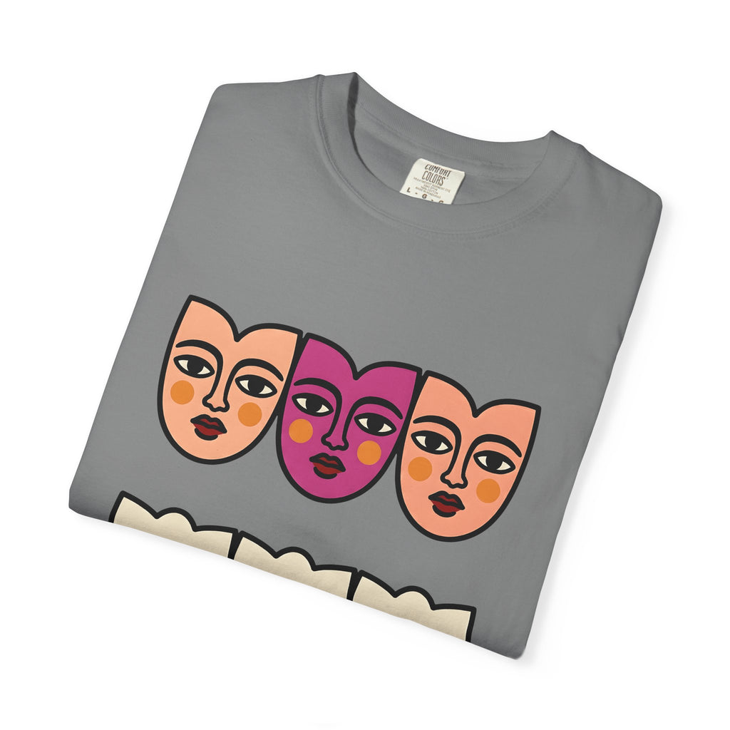 Abstract Faces T-Shirt Abstract Art Gift Women Modern T-Shirt Faces T-Shirt Art Fan Contemporary T-Shirt Artistic Graphic Minimal Bold Outlines