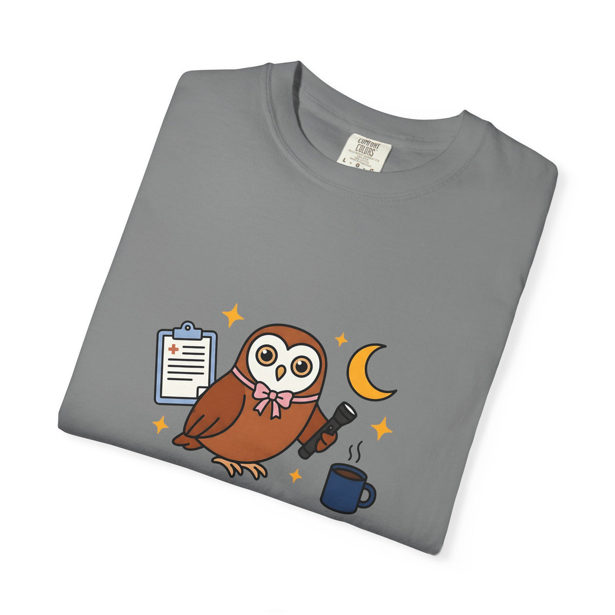 Owl Nurses Espresso Gift Comic Owl T-Shirt