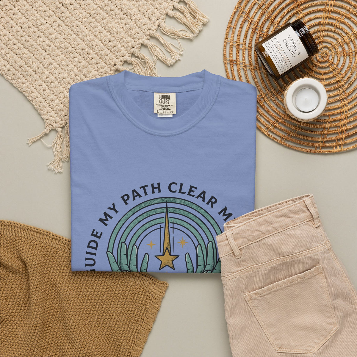 Hands Prism T-Shirt Boho Chic Meditation Gift Women Tribal T-Shirt Prismatic T-Shirt Bohemian Enthusiast Ethnic T-Shirt Mindfulness Graphic Rustic
