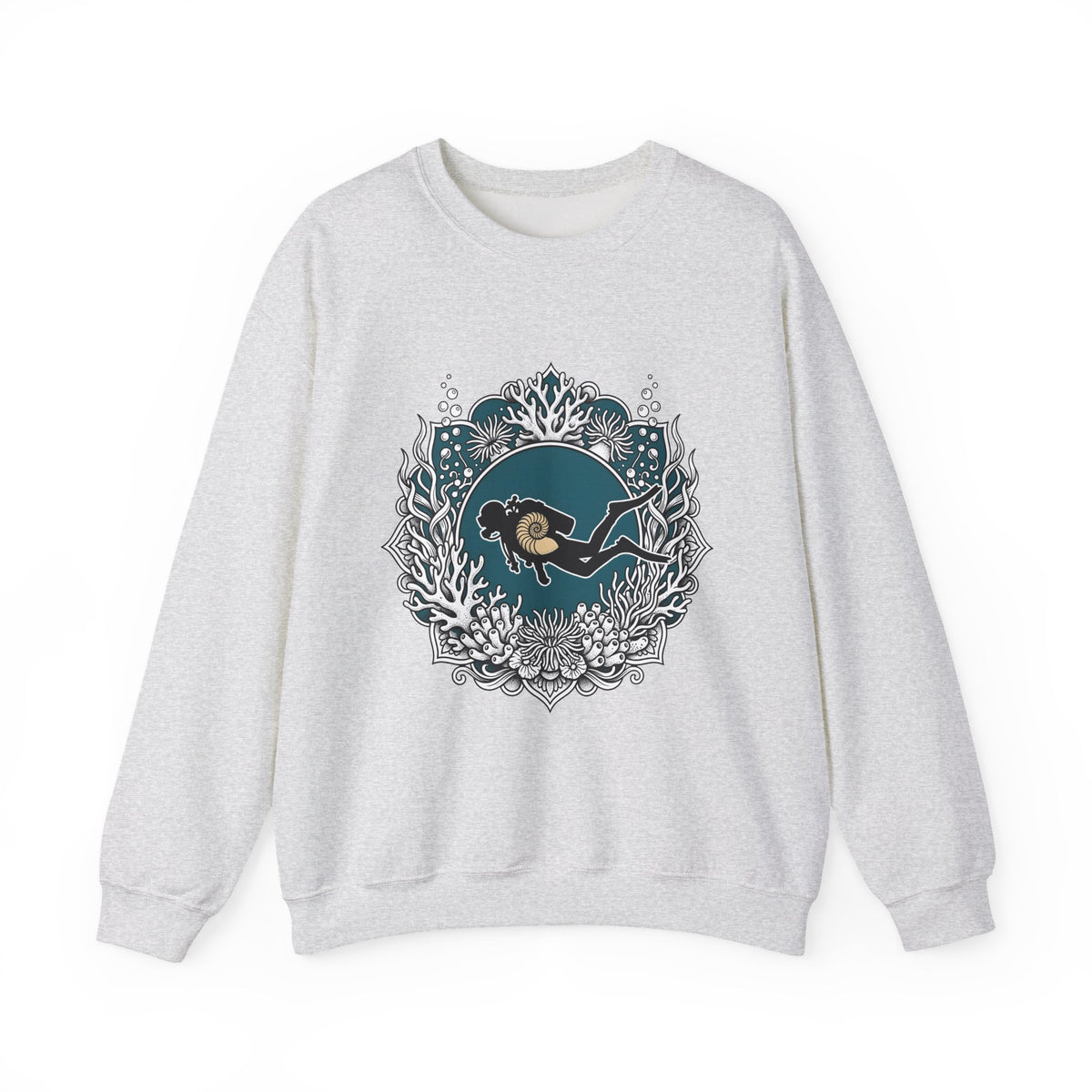 Scuba Diver Sweatshirt Sports Sea Gift Women Bohemian Sweatshirt Snorkeler Sweatshirt Athlete Fan Ocean Graphic Sweatshirt Retro Reef Sweatshirt