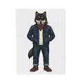 Trendy Wolf Blanket Animal Apparel Gift Women Sketch Blanket Wolf Blanket Wildlife Enthusiast Drawing Design Retro Shades Blanket