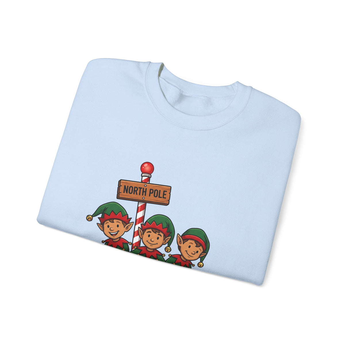 Holiday Elves Sweatshirt Christmas Relatives Gift Women Comic Sweatshirt Elf Sweatshirt Christmas Fan Cartoon Sweatshirt Family Graphic Retro Polar Sign Sweatshirt