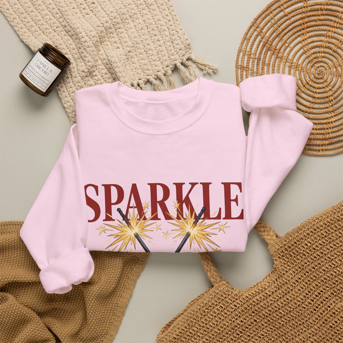 Sparkler Bow Sweatshirt 4th Of July America Gift Women Hand Painted Sweatshirt Sparkler Sweatshirt Independence Day Fan Painted Sweatshirt Patriotic Graphic