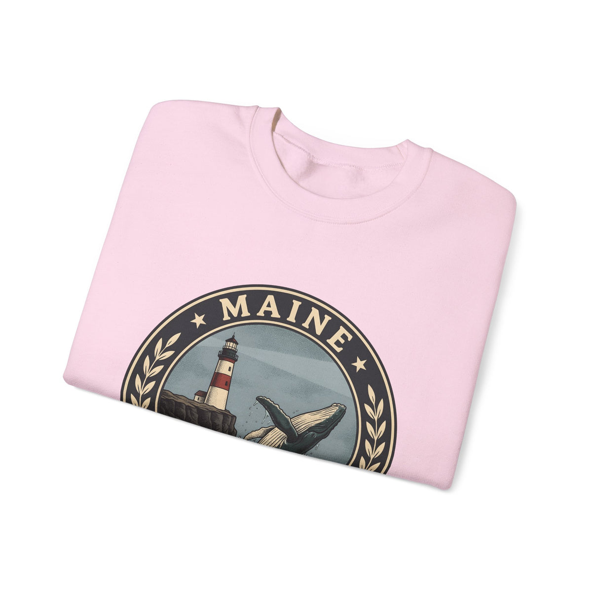 Whale Beacon Sweatshirt Maine Marine Gift Women Vintage Sweatshirt Whale Sweatshirt New England Enthusiast Distressed Sweatshirt Nautical Graphic Retro Sea