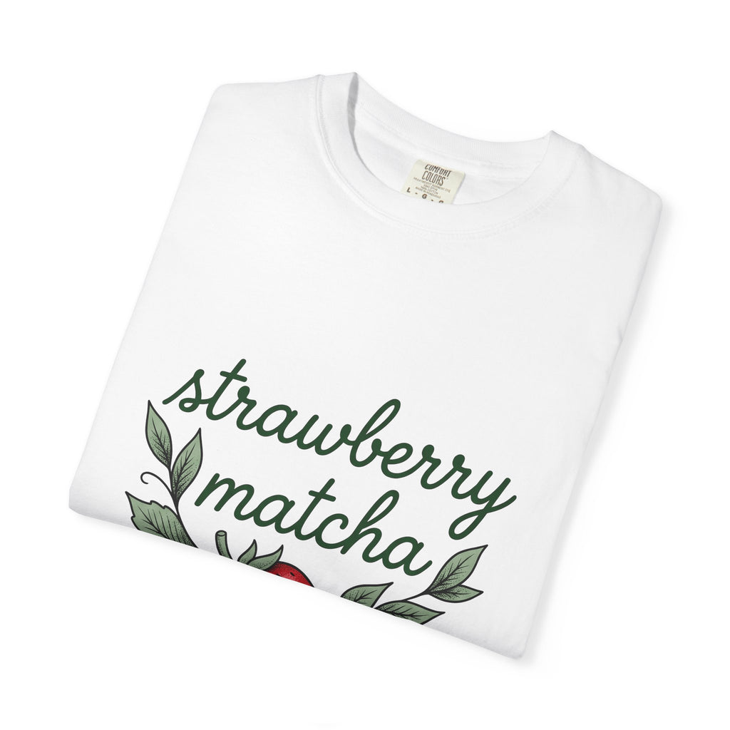 Strawberry Design T-Shirt Coffee/Desserts/Drinks Food Gift Women Floral T-Shirt Berry T-Shirt Dessert Fan Botanical T-Shirt Cuisine Graphic Retro