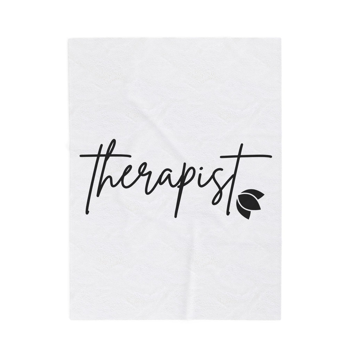 Therapist Word Art Blanket Therapist Wellness Gift Women Minimalist Blanket Counseling Typography Blanket Mental Health Enthusiast Simple Blanket