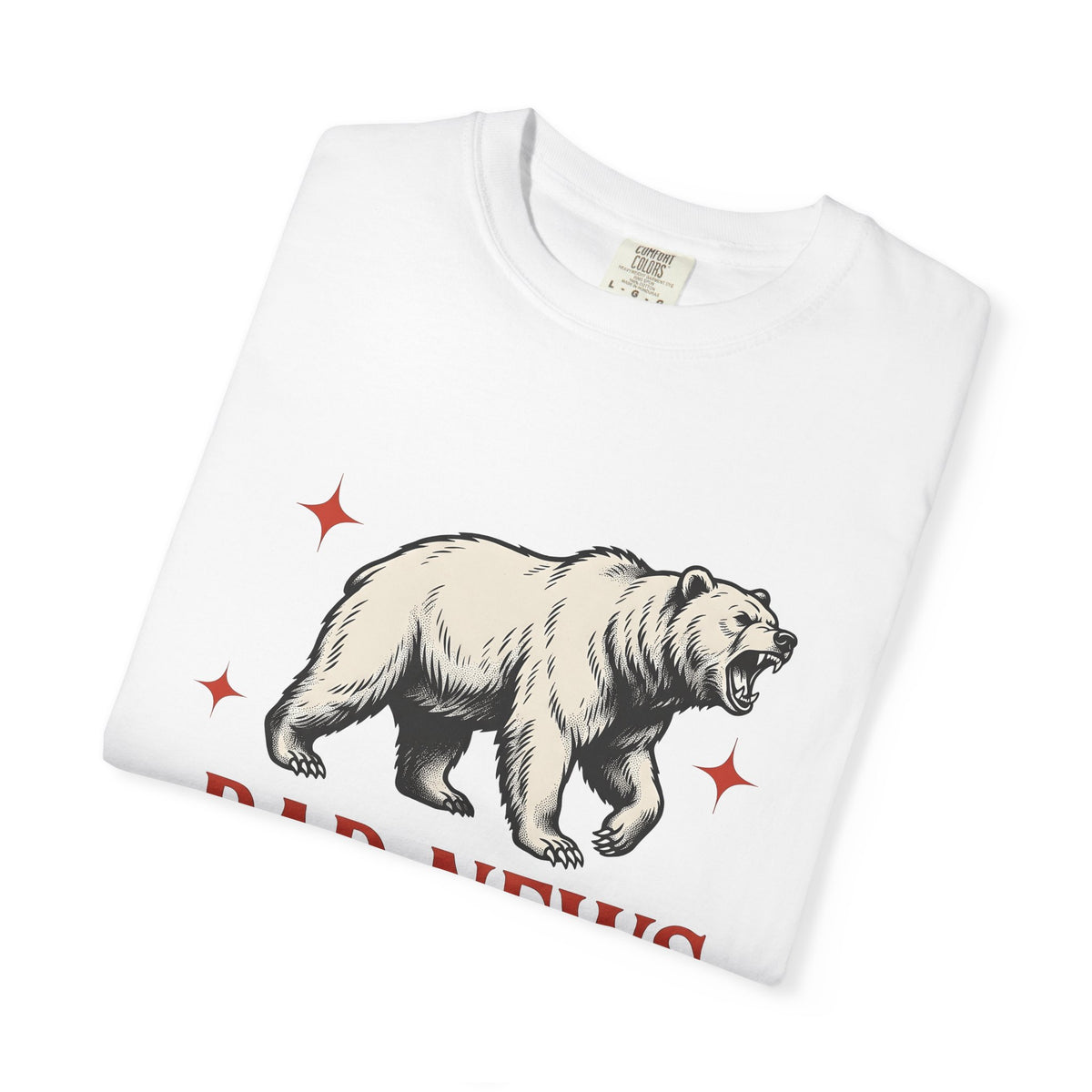Grizzly Bear T-Shirt Bear Animal Gift Women Vintage T-Shirt Ursa T-Shirt Bear Fan Grizzly Graphic Retro Star T-Shirt