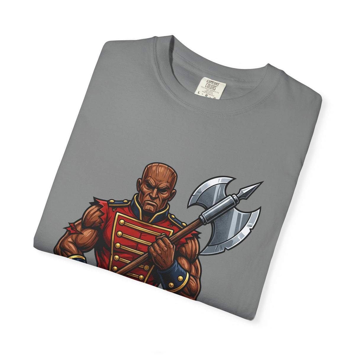 Wooden Soldier T-Shirt Christmas Festive Gift Women Sketch T-Shirt Tin Soldier T-Shirt Holiday Fan Drawing Graphic T-Shirt Hand Drawn War Axe