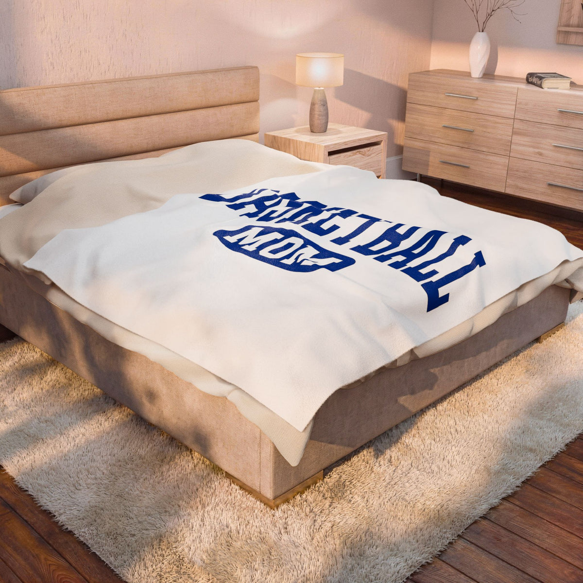 Active Mom Blanket Moms Court Gift Women Impactful Blanket Fitness Mom Blanket Mommy Enthusiast Inspirational Blanket Justice Graphic Old School