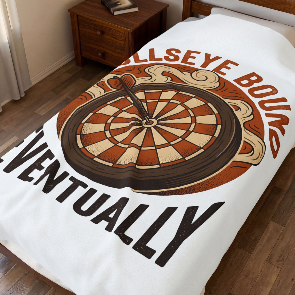 Darts Board Blanket Sports Satire Gift Women Throwback Blanket Dartboard Blanket Athlete Fan Vintage Blanket Parody Graphic Heritage Throwing Dart