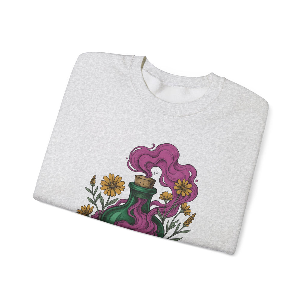 Elixir Flask Sweatshirt Halloween Magic Gift Women Cartoon Sweatshirt Potion Bottle Sweatshirt Spooky Fan Toon Sweatshirt Magical Graphic