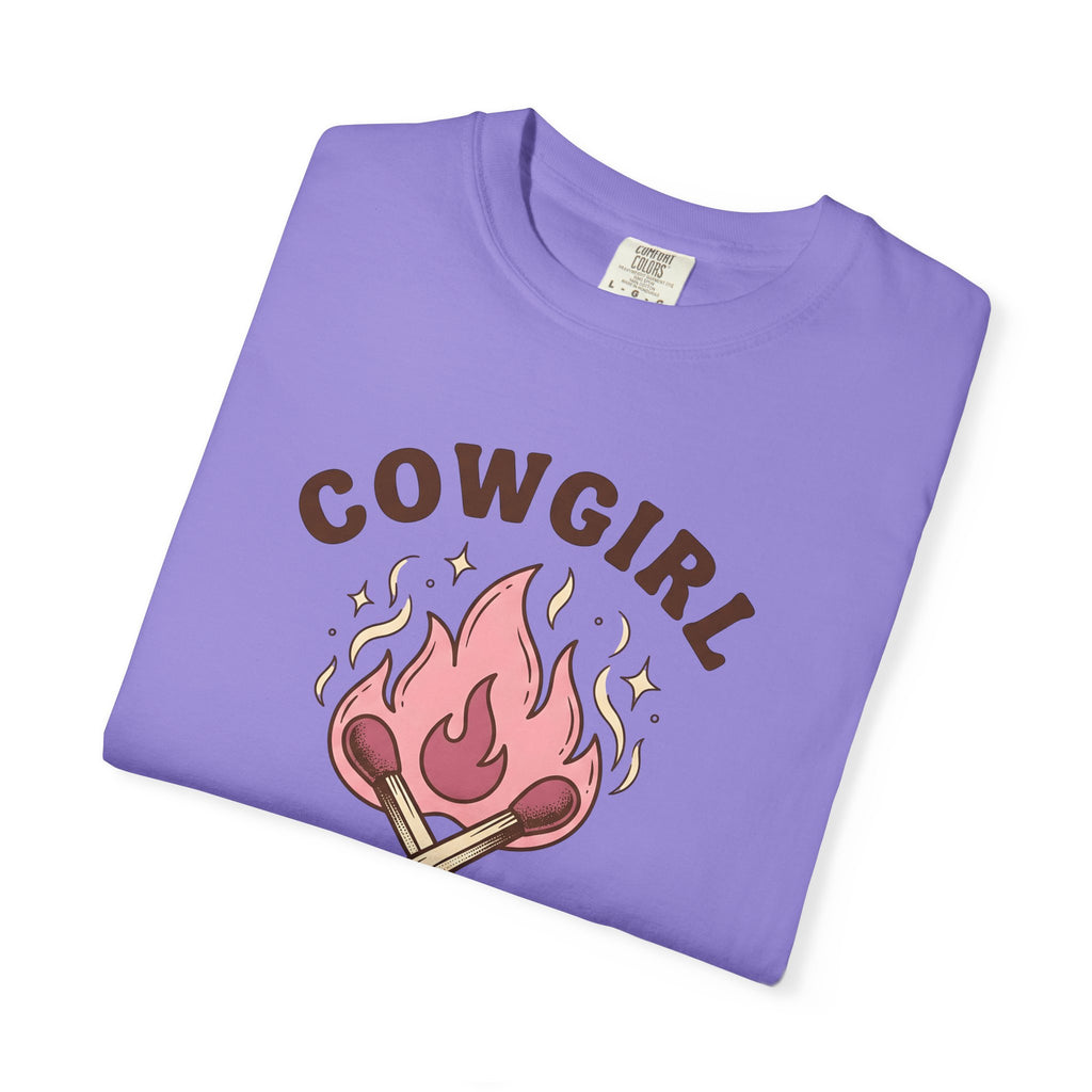 Lit Matches T-Shirt Cowgirl Cowboy Gear Gift Women Tribal T-Shirt Matches T-Shirt Rodeo Fan Primitive T-Shirt Western Graphic Classic Glitter