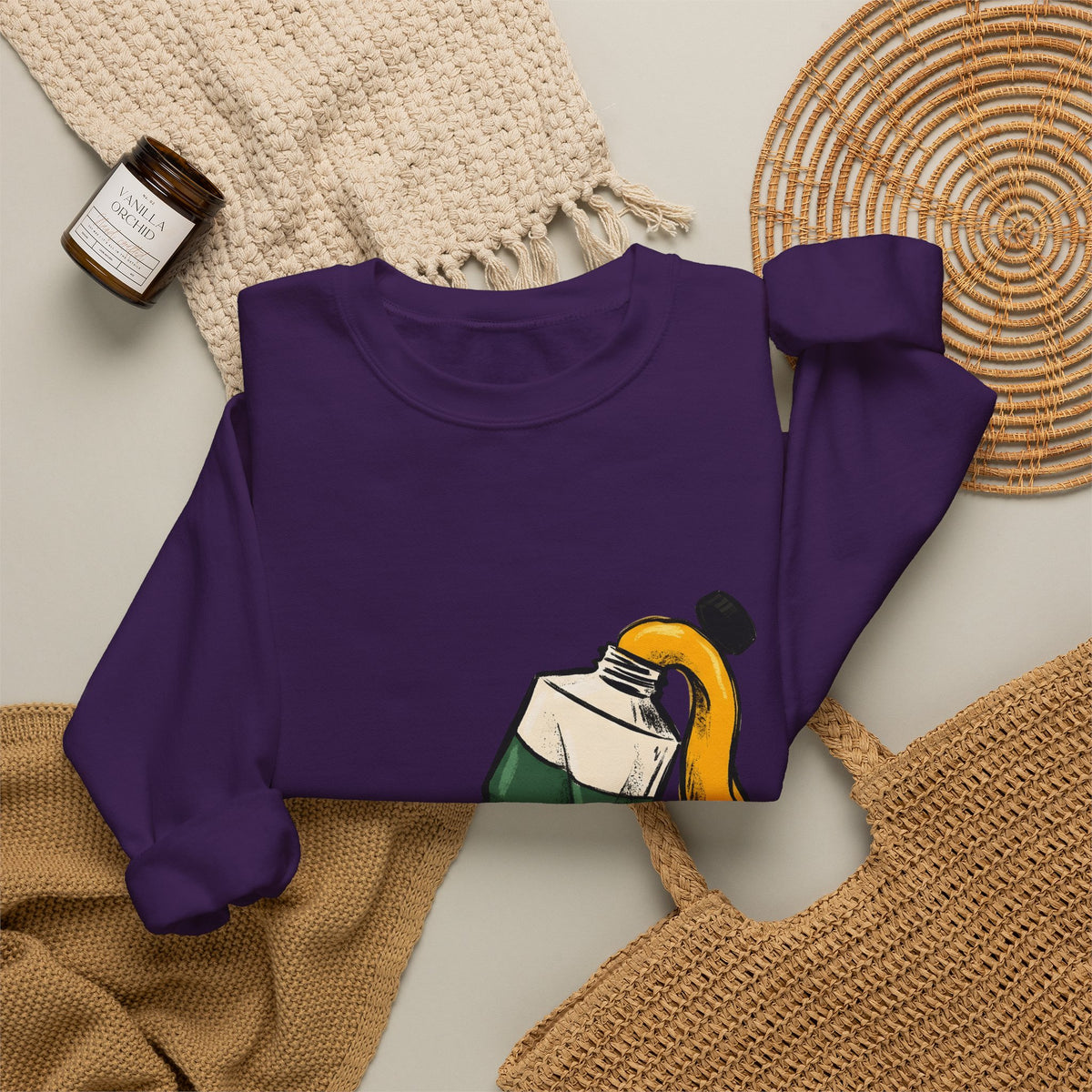 Paint Tube Sweatshirt Art Canvas Gift Women Cartoon Sweatshirt Paint Tube Sweatshirt Artist Fan Artistic Sweatshirt Canvas Graphic Line Art Paint Splash Sweatshirt