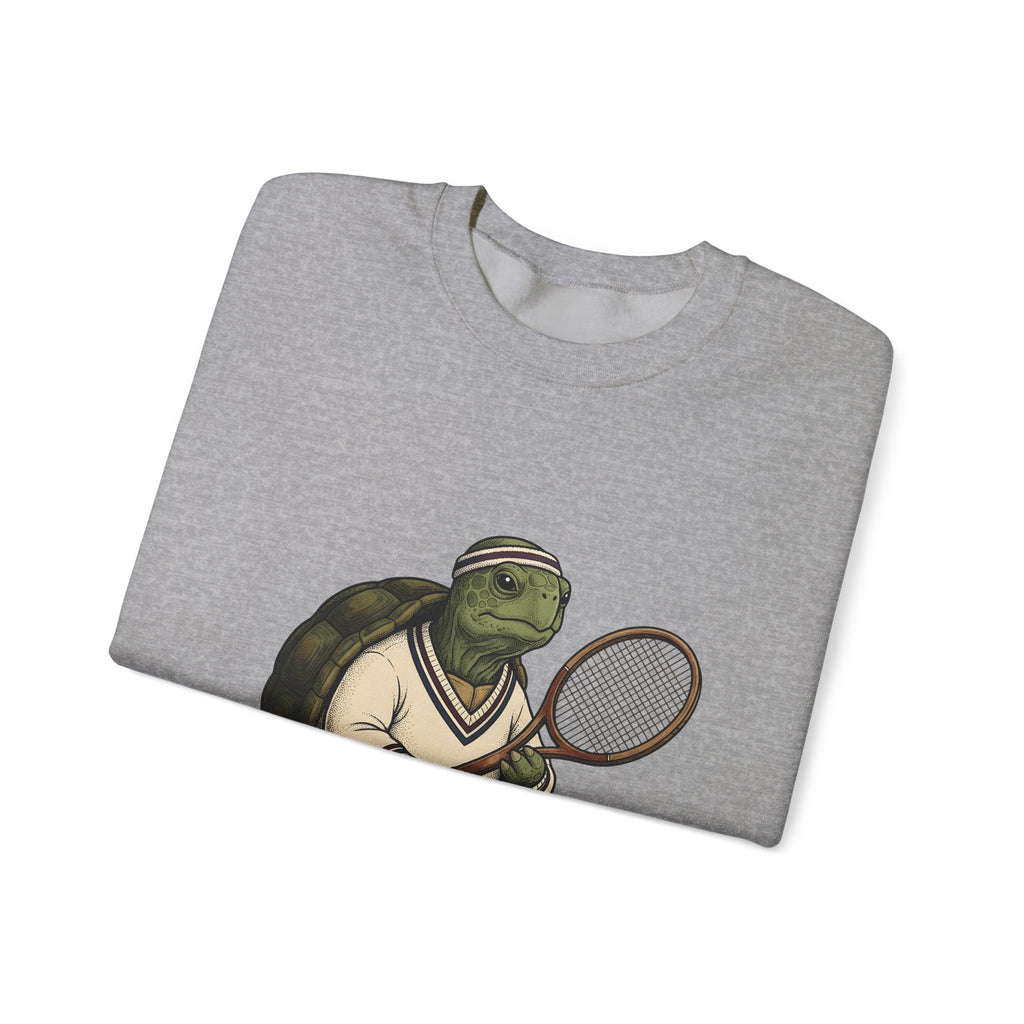 Turtle Tennis Sweatshirt Sports Animal Gift Women Vintage Sweatshirt Tennis Sweatshirt Athlete Fan Retro Sweatshirt Wildlife Graphic Hand Drawn Tennis Ball
