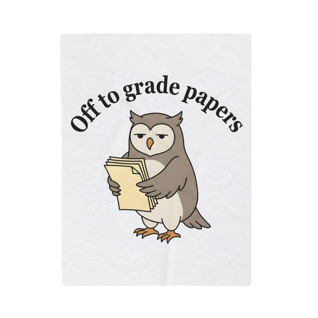 Owl Notebooks Blanket Teachers Education Gift Women Doodle Blanket Journal Blanket Educator Enthusiast Sketch Blanket Learning Graphic Clean Heap