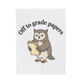 Owl Notebooks Blanket Teachers Education Gift Women Doodle Blanket Journal Blanket Educator Enthusiast Sketch Blanket Learning Graphic Clean Heap