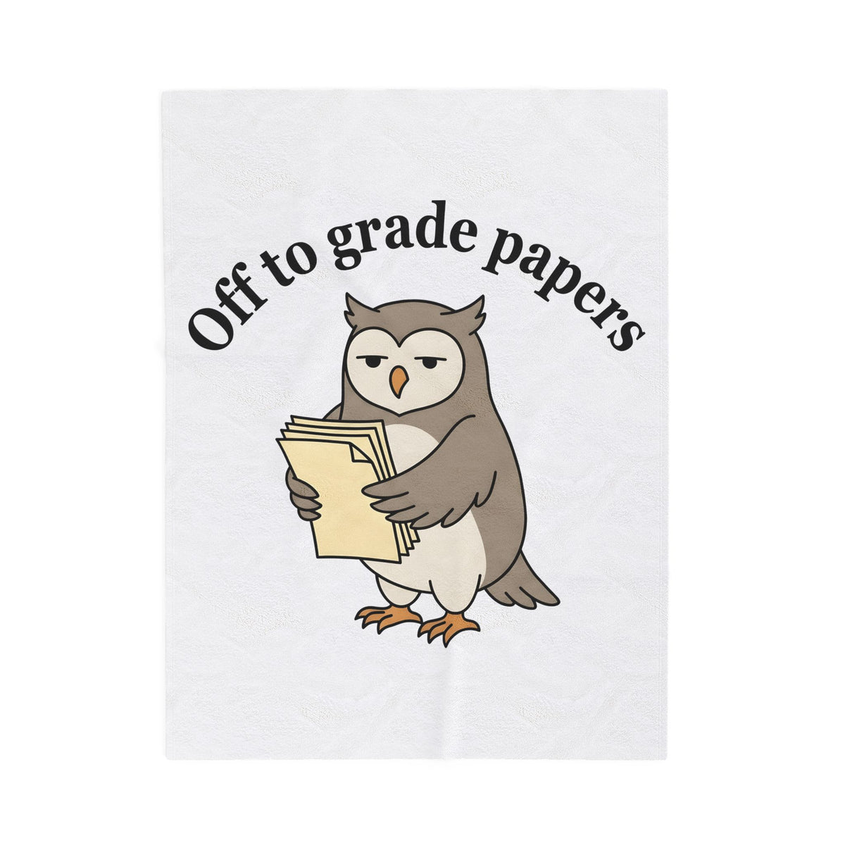 Owl Notebooks Blanket Teachers Education Gift Women Doodle Blanket Journal Blanket Educator Enthusiast Sketch Blanket Learning Graphic Clean Heap