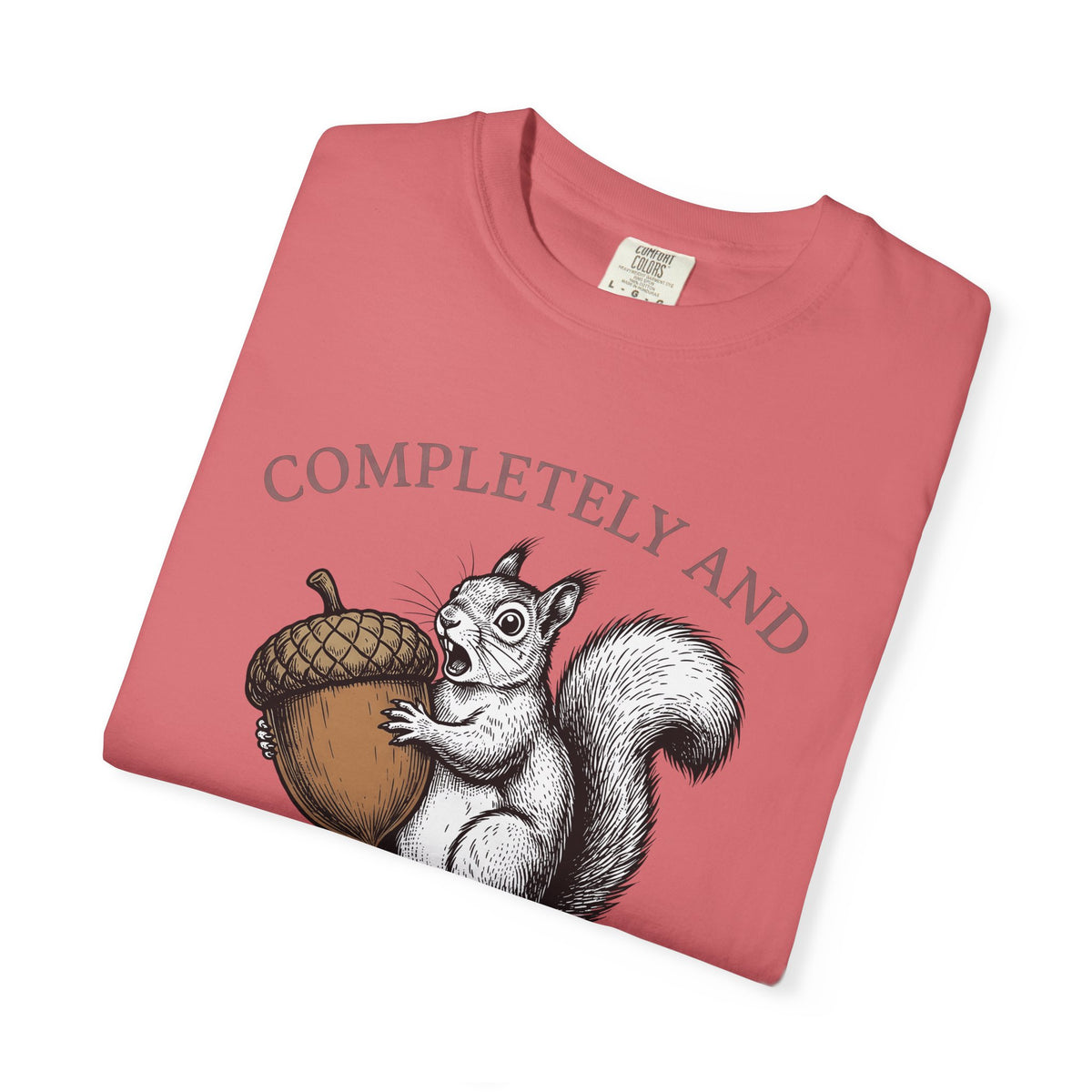 Chipmunk Nut T-Shirt Funny Pet Gift Women Sketch T-Shirt Acorn T-Shirt Humor Fan Squirrel Graphic Retro Comedy T-Shirt