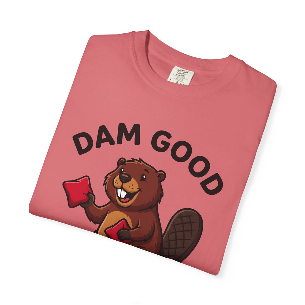 Beaver Icon T-Shirt Cornhole Comedy Gift Women Cartoonish T-Shirt Beaver T-Shirt Cornhole Fan Funny T-Shirt Humor Graphic Dynamic Toss T-Shirt T-Shirt