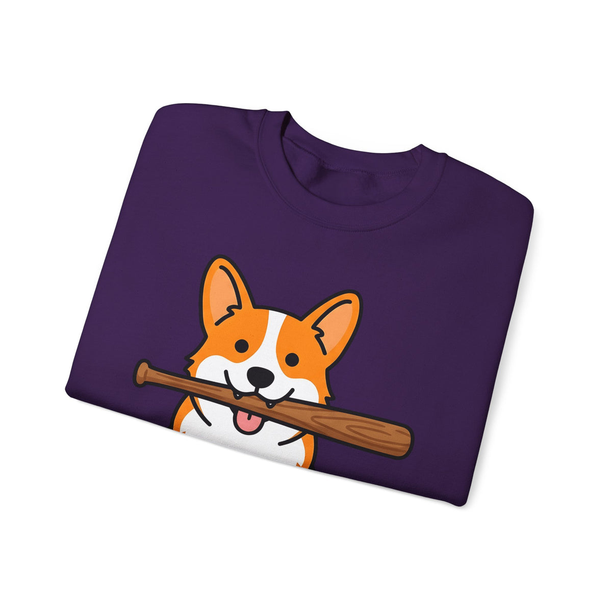 Corgi Pet Sweatshirt Dog Funny Gift Women Animation Sweatshirt Puppy Sweatshirt Dog Fan Cartoon Sweatshirt Humor Graphic Manga Bat Ball Sweatshirt