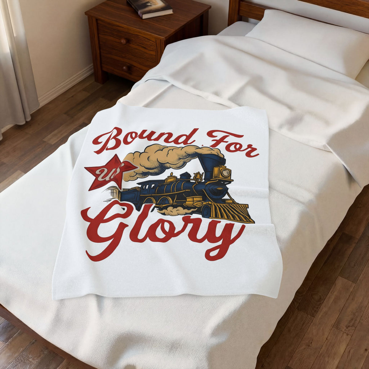 Locomotive Blanket America Flag Gift Women Antique Blanket Train Blanket Patriot Fan Vintage Blanket Banner Graphic Old School Spark Blanket