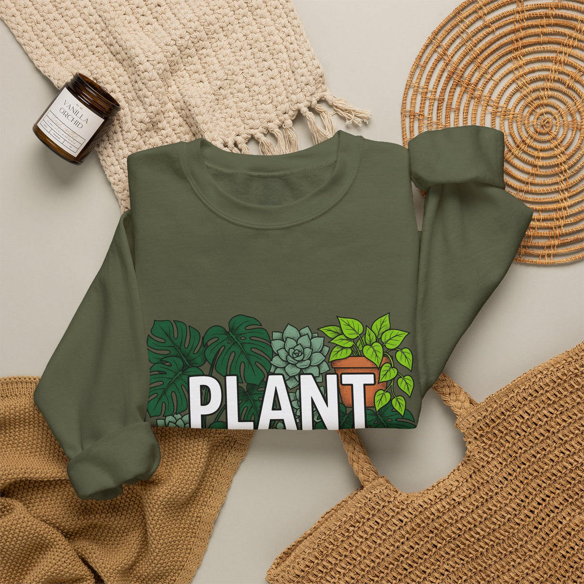 Indoor Plants Sweatshirt Plant Mom Garden Gift Women Modern Sweatshirt Houseplants Sweatshirt Plant Lady Enthusiast Contemporary Sweatshirt Gardening Graphic
