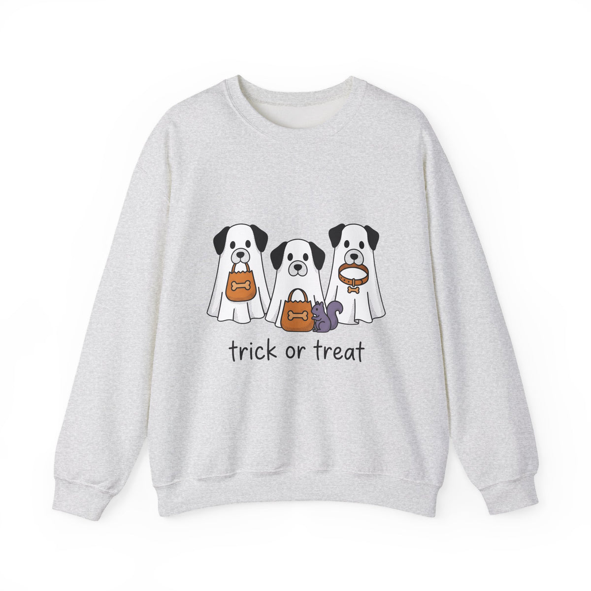 Phantom Puppies Halloween Pet Owner Gift Comic Ghost Dogs Spooky Fan Cartoon Dog Mom Sweatshirt