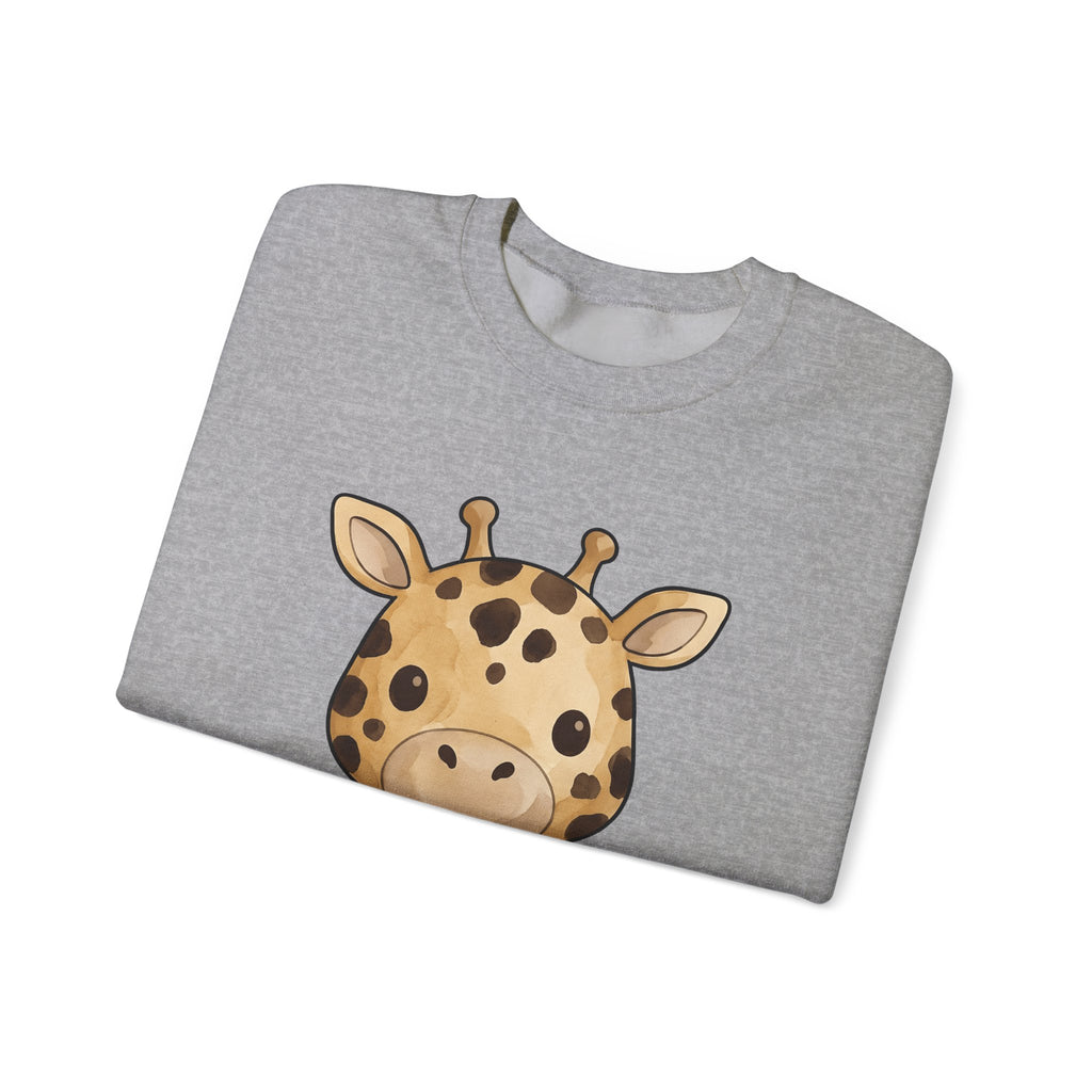 Giraffe Illustration Sweatshirt Moms Jungle Gift Women Paint Sweatshirt Giraffe Sweatshirt Mom Fan Watercolor Sweatshirt Tropical Graphic Charming Wildlife