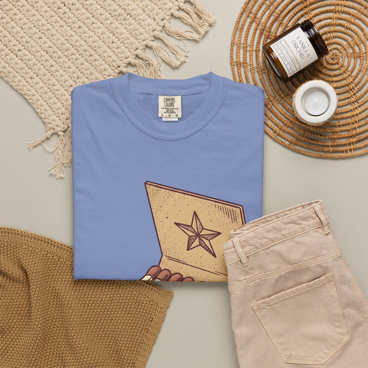 Matchbook Star T-Shirt Cowgirl Gypsy Gift Women Retro T-Shirt Matchcover T-Shirt Cowgirl Fan Vintage T-Shirt Bohemian Graphic Sketch Cowboy T-Shirt