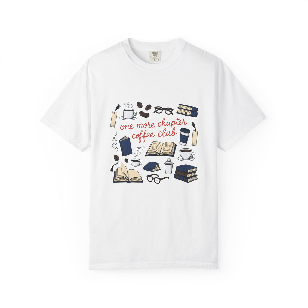Coffee Books T-Shirt Coffee Bookworm Gift Women Hand Drawn T-Shirt Book T-Shirt Coffee Fan Illustrated T-Shirt Reader Graphic Vintage Eyeglasses