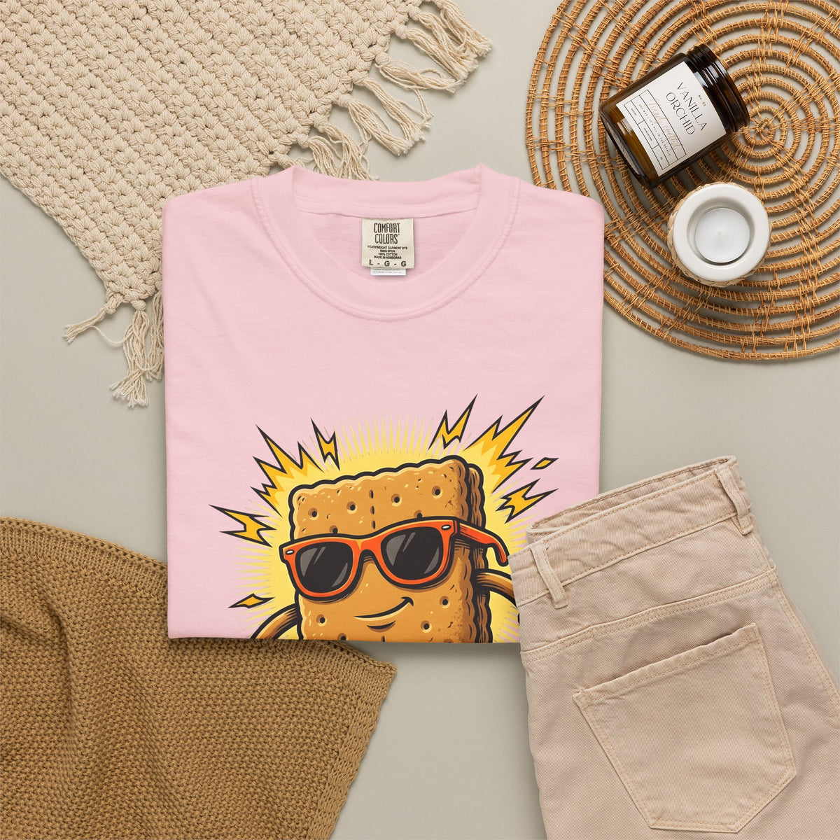 Dessert Cookie Mascot T-Shirt Sports & Activities Extreme Sport Gift Women Funny T-Shirt Cookie Mascot T-Shirt Athlete Fan Humorous T-Shirt Action