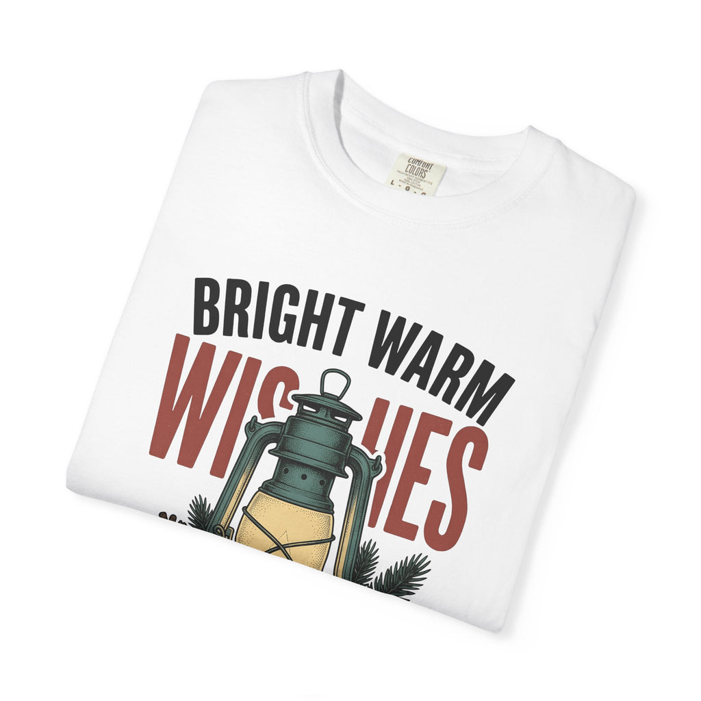 Lantern Pinecones T-Shirt Christmas Seasonal Gift Women Retro T-Shirt Pinecone T-Shirt Xmas Fan Holiday T-Shirt Winter Graphic Sketch Pine Leaves