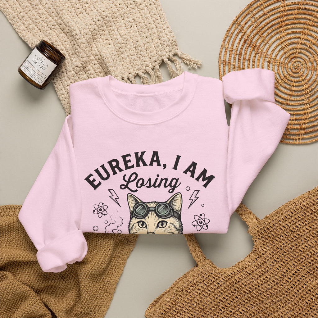 Scientist Cat Sweatshirt Cat Science Gift Women Vintage Sweatshirt Feline Sweatshirt Cat Fan Retro Sweatshirt Scientific Graphic Hand Drawn Beaker Sweatshirt