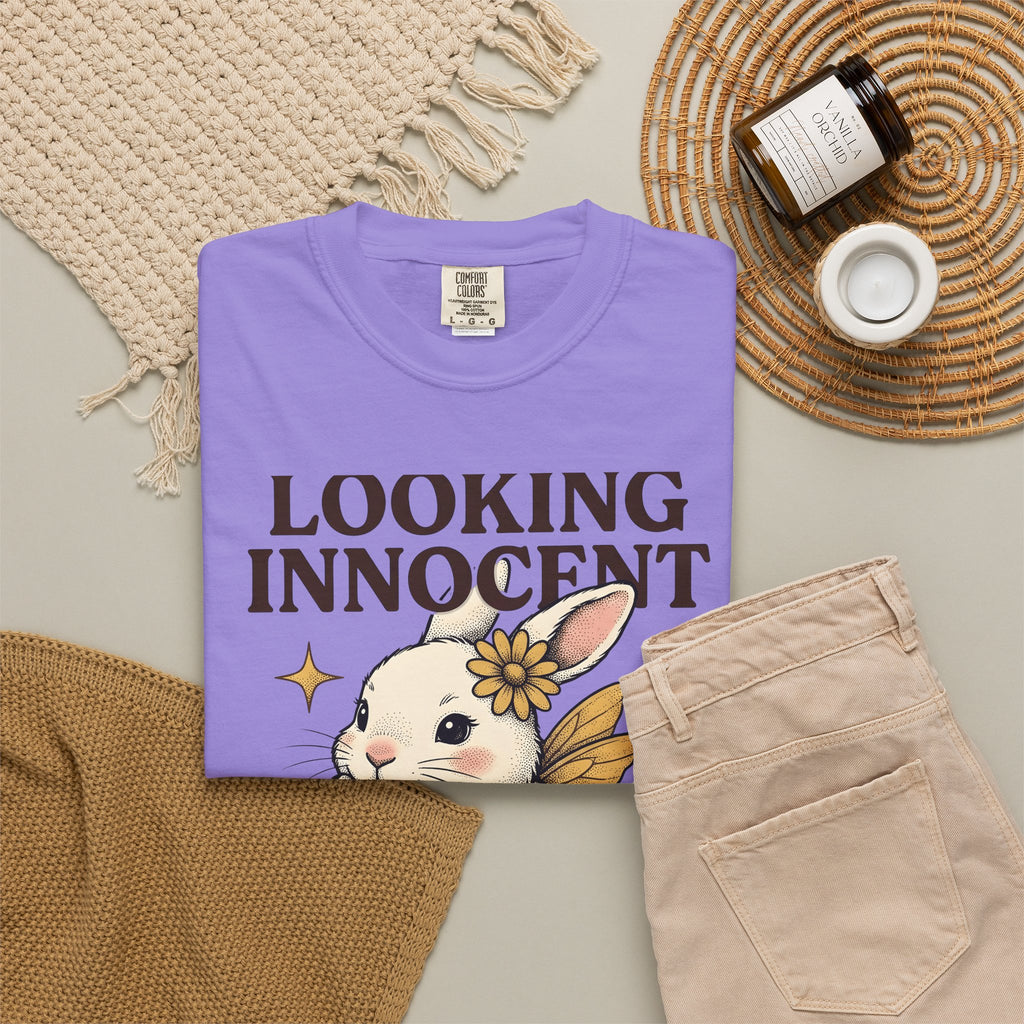Bunny Sprite Cute Wildlife Gift Adorable Rabbit Kawaii Fan Cartoon Animal Hand Drawn T-Shirt