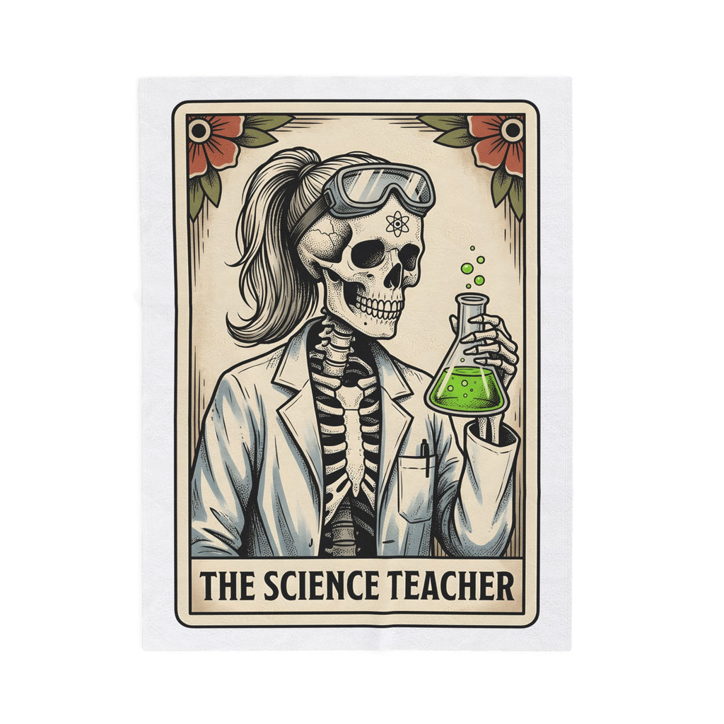 Skeleton Chemist Teachers Chemistry Gift Line Skeleton Educator Enthusiast Science Blanket