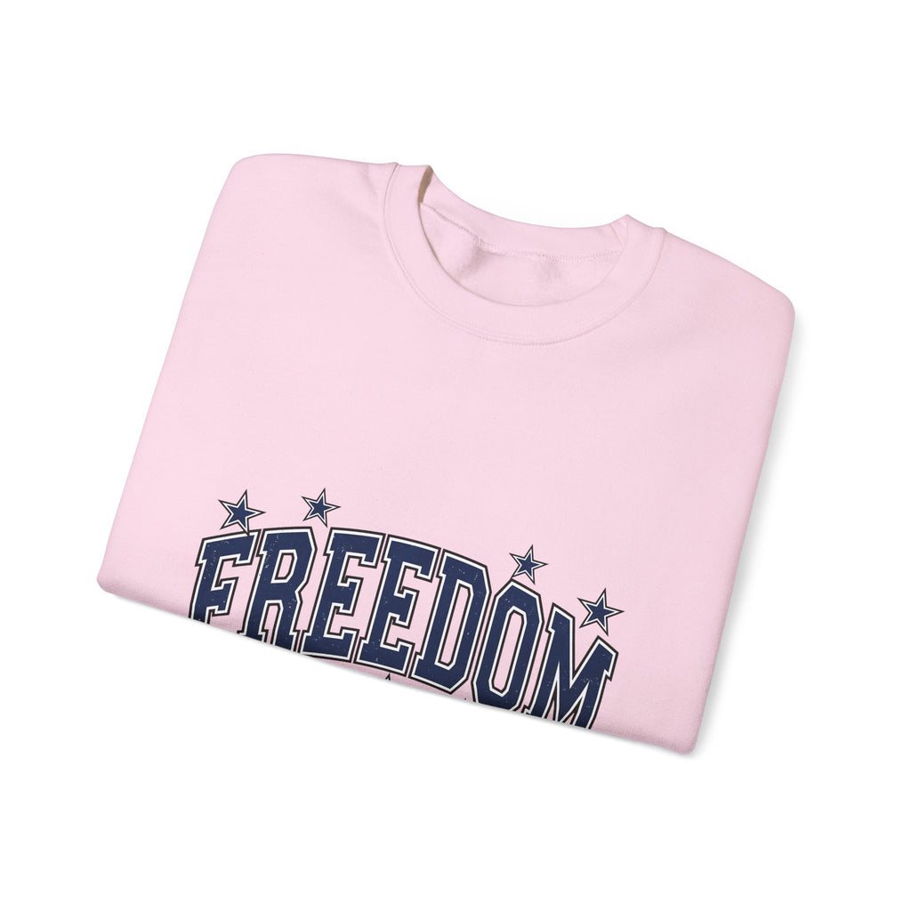 Patriotic Text Sweatshirt America Independence Gift Women Collegiate Sweatshirt Typography Sweatshirt American Fan Patriotic Sweatshirt Liberty Graphic Vintage