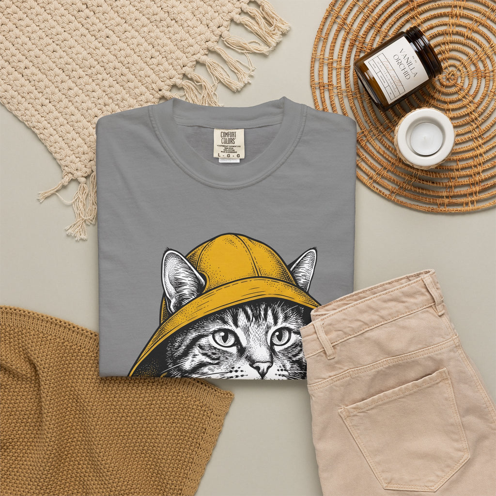 Orange Cat T-Shirt Cat Pets Gift Women Retro T-Shirt Kitty T-Shirt Feline Fan Cat Graphic Vintage T-Shirt Sketch Jacket T-Shirt