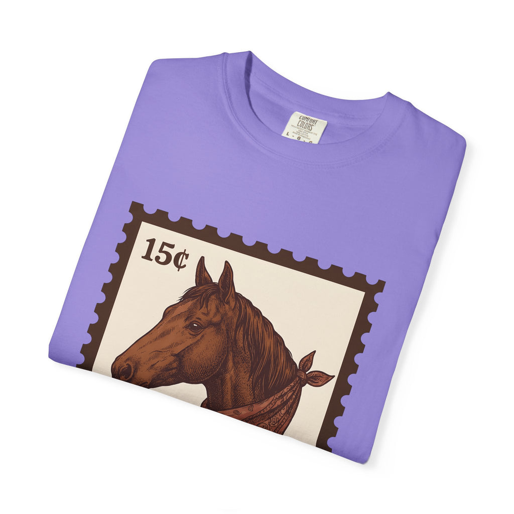 Horse Bandana T-Shirt Cowgirl Western Gift Women Vintage T-Shirt Bandana T-Shirt Rodeo Fan Retro T-Shirt Country Graphic Hand Drawn Paisley T-Shirt