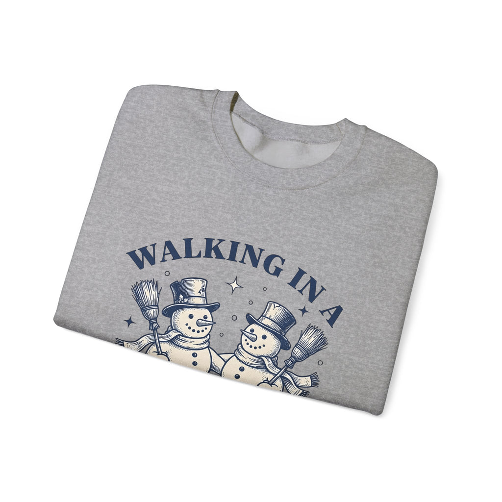 Snowman Twosome Sweatshirt Christmas Cold Gift Women Handmade Sweatshirt Frosty Sweatshirt Xmas Fan Handmade Sweatshirt Frosty Graphic Cartoon Glimmers Sweatshirt