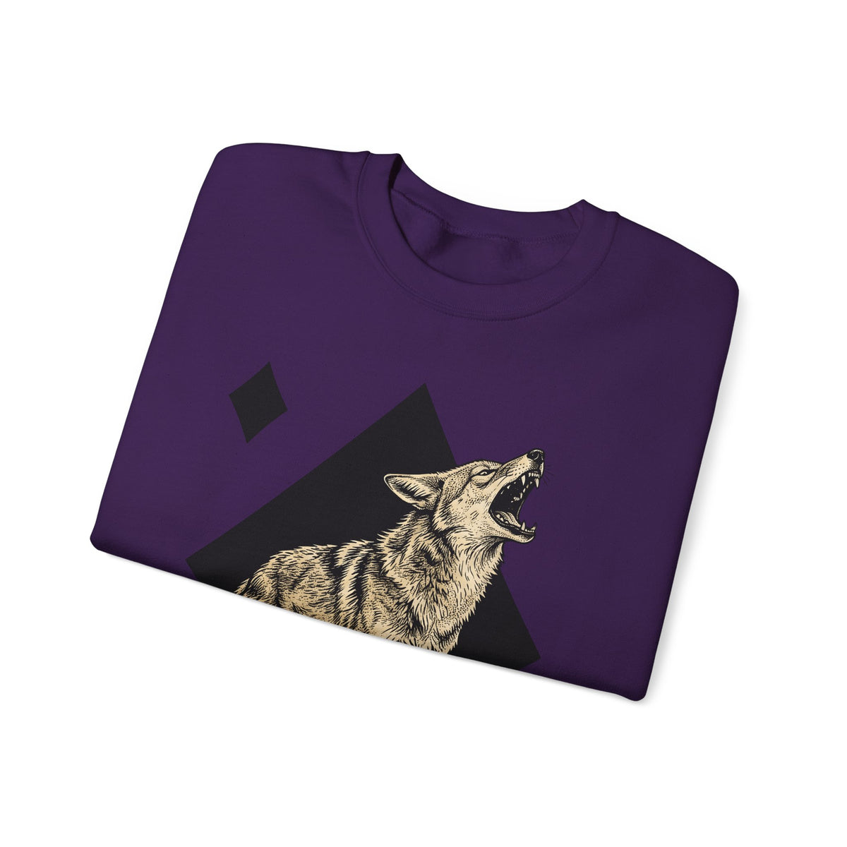 Howling Wolf Sweatshirt Wolf Pets Gift Women Sketch Sweatshirt Gray Wolf Sweatshirt Wolf Fan Canine Graphic Sweatshirt Hand Drawn Shape Sweatshirt