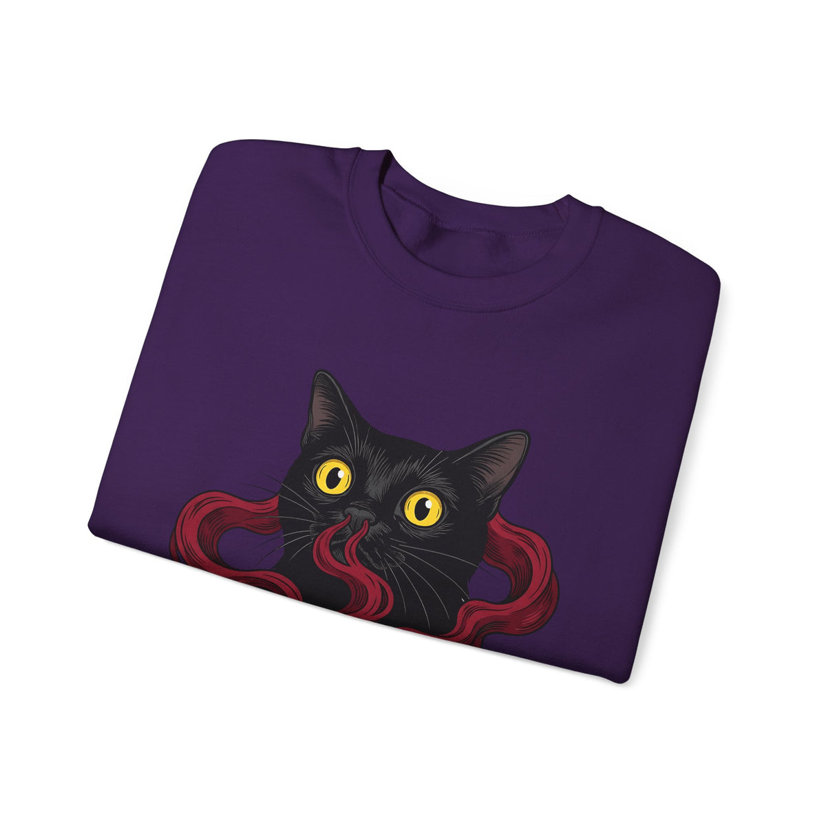 Black Cat Cat Magic Gift Haunted Kitten Cat Fan Spooky Occult Old Fashioned Smudge Sweatshirt
