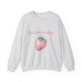 Strawberry Nurse Graduation Gift Pastel Fruit Healthcare Enthusiast Soft Graduate Sweatshirt