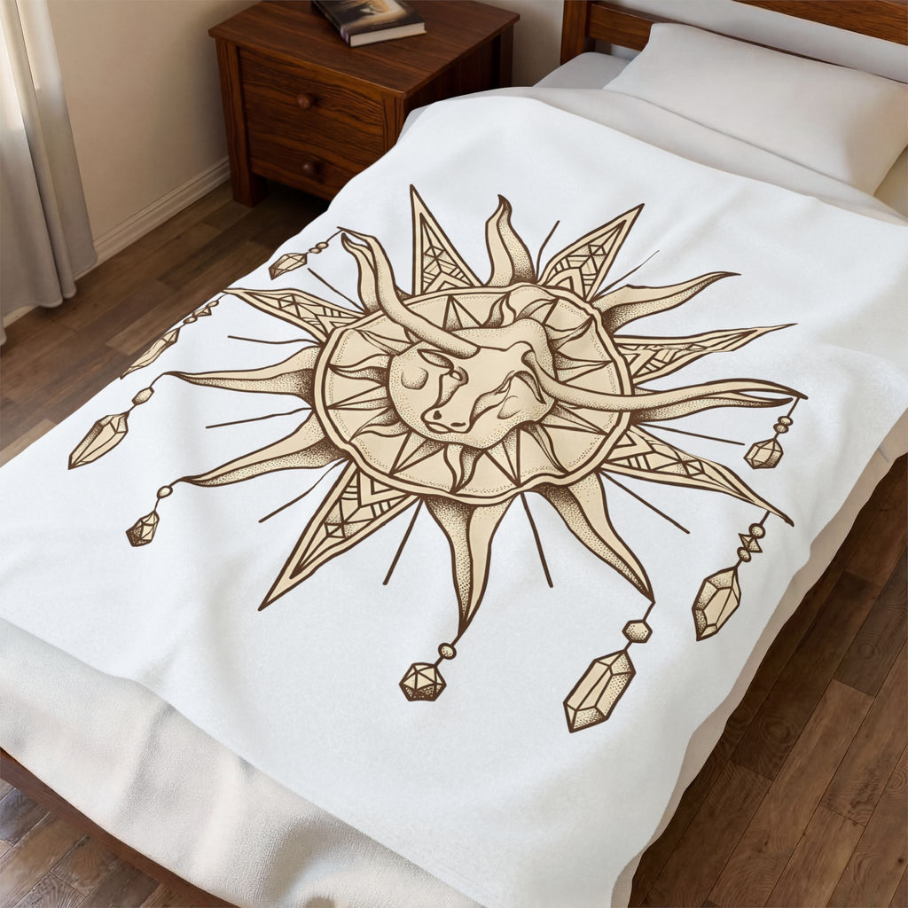 Steer Skull Sun Blanket Cowgirl Frontier Gift Women Gypsy Blanket Skull Blanket Cowboy Fan Bull Graphic Old-Fashioned Stones Blanket