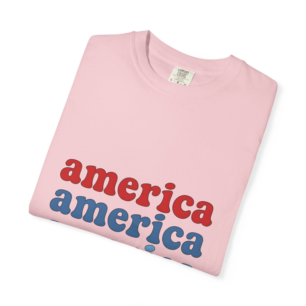 Patriotic Message T-Shirt America Event Gift Women Nostalgic T-Shirt Patriot T-Shirt American Enthusiast Vintage T-Shirt Festival Graphic Clean