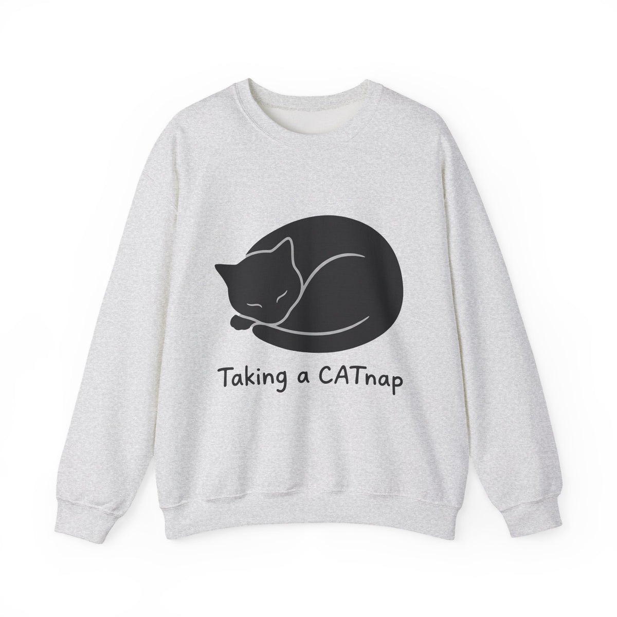 Dozing Feline Sweatshirt Cat Creature Gift Women Geometric Sweatshirt Cat Sweatshirt Kitty Fan Abstract Sweatshirt Beast Graphic Minimalist Claw Sweatshirt