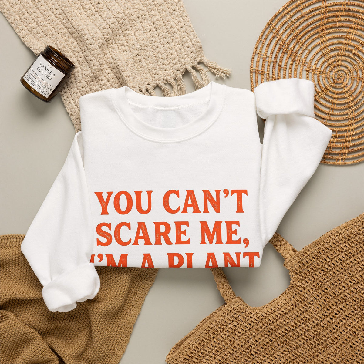 Autumn Leaves Halloween Plant Gift Bold Fall Foliage Spooky Fan Vintage Fall Foliage Sweatshirt
