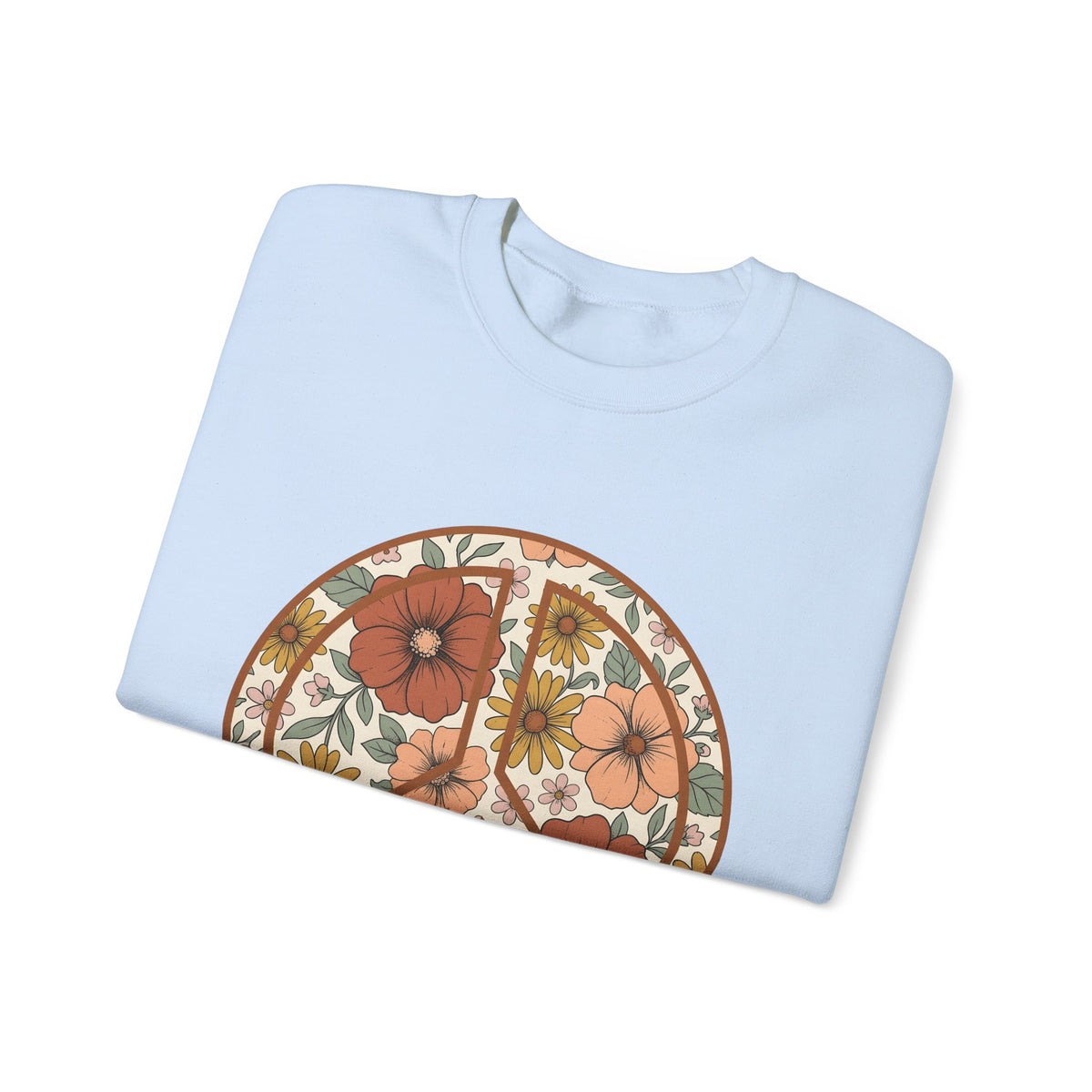 Peace Hand Flower Sweatshirt Boho Chic Psychedelic Gift Women Folk Sweatshirt Peace Sign Sweatshirt Hippie Fan Bohemian Sweatshirt Trippy Graphic Classic